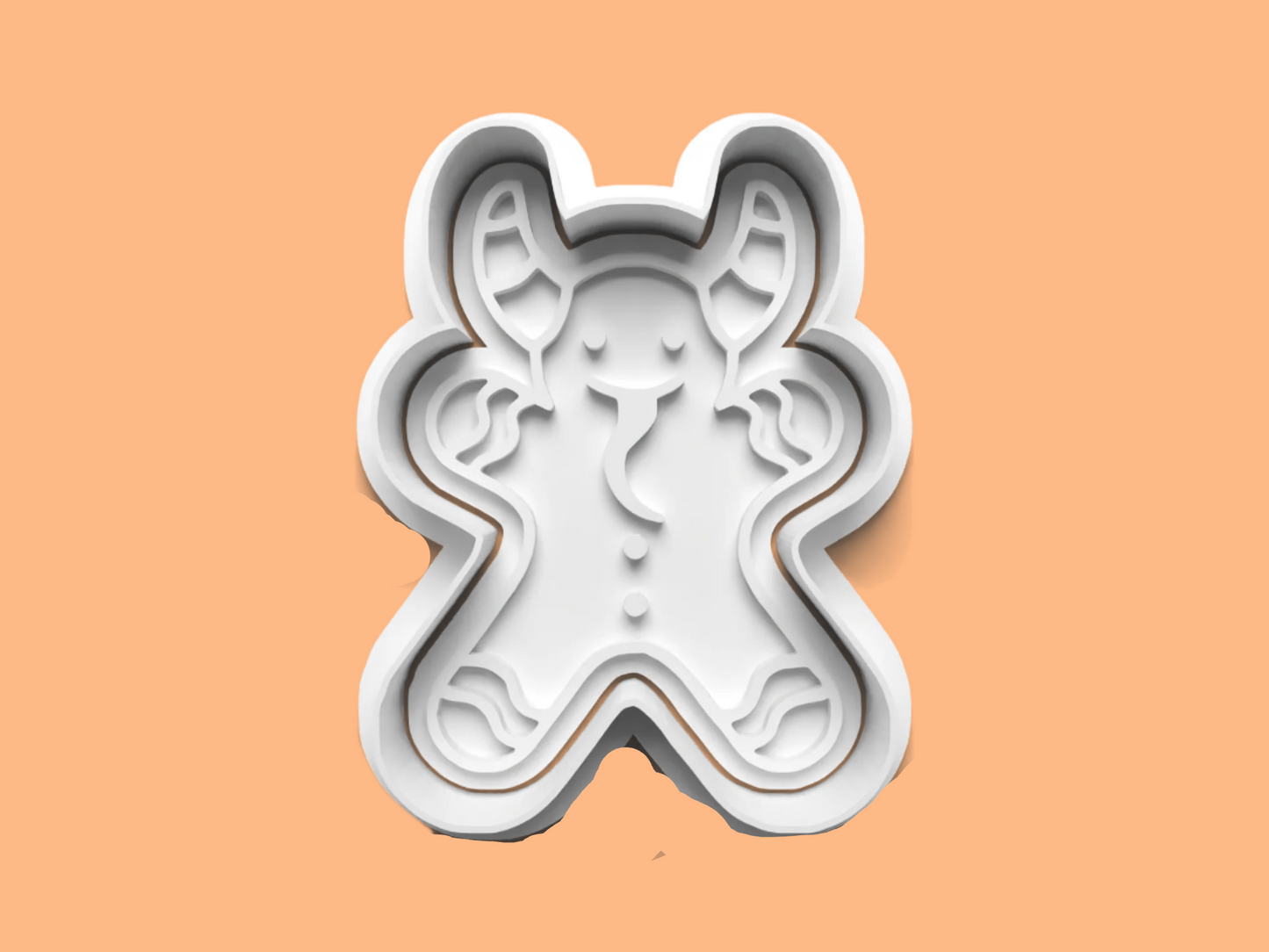Krampus-Inspired Embosser and Cookie Cutter Set – Individual or Set of 3.