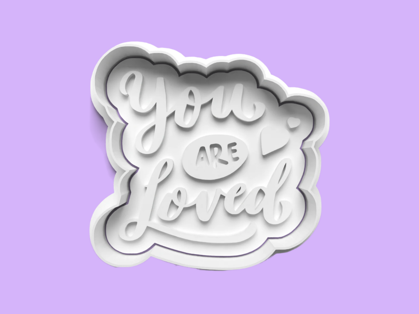 Valentines Day Tell them You Love Them with this complete Cookie Cutter and Embosser Set..