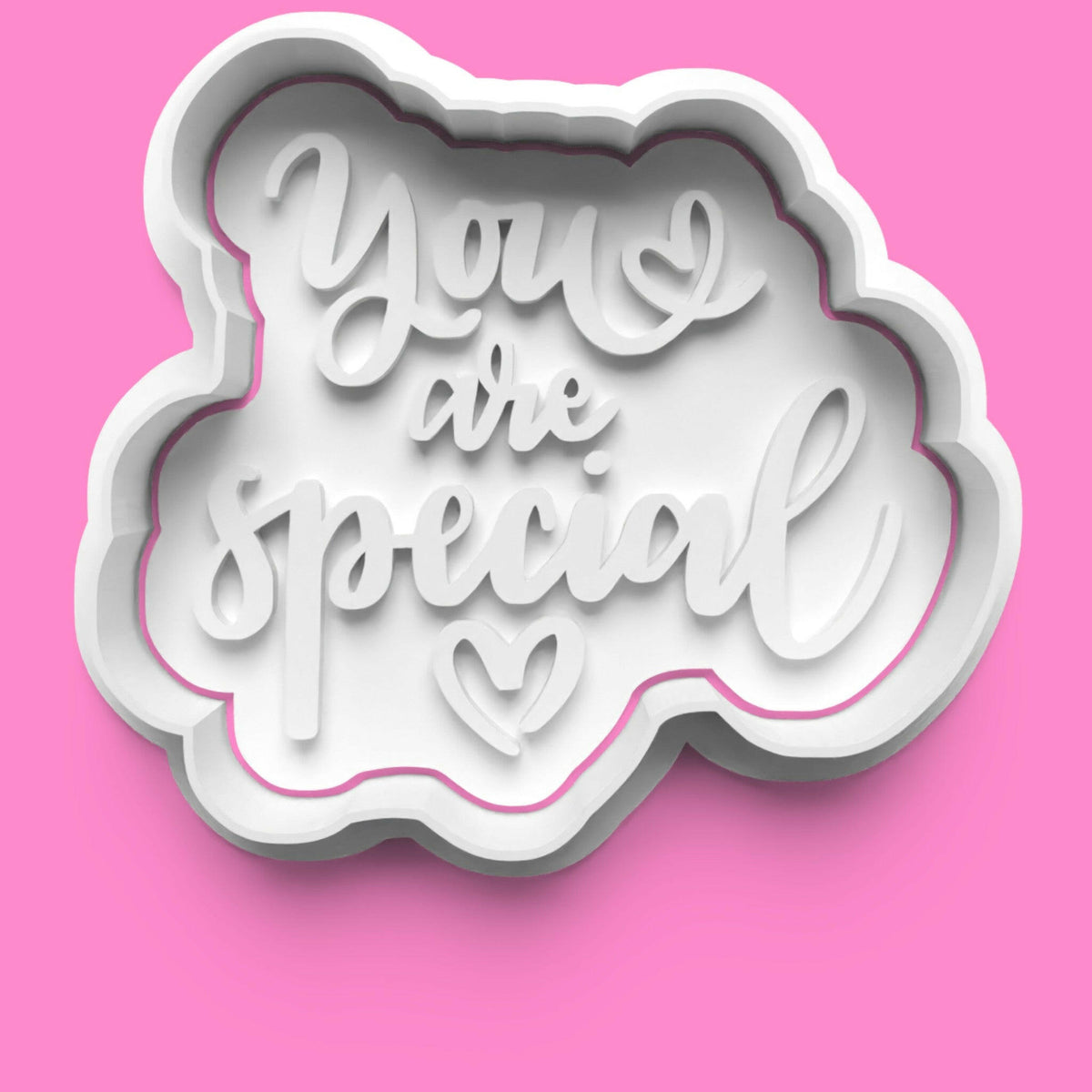 Inspirational Words Cookie Cutter & Stamp Set | 30 Motivational Designs | PLA.