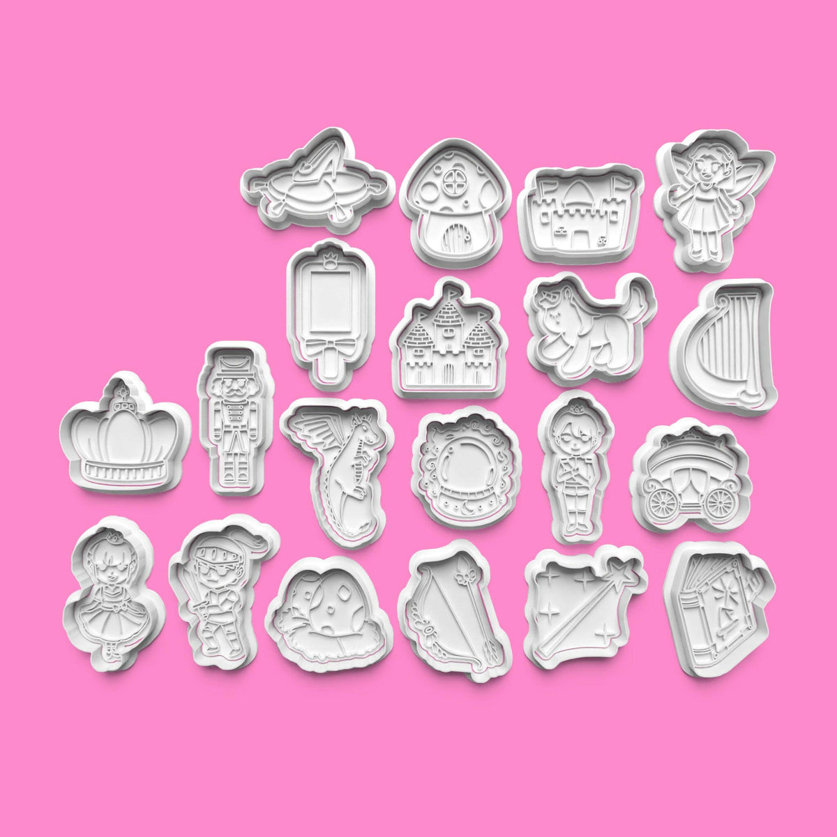 Fairy Tale Cookie Cutter Set – 20-Piece Enchanted Baking Tools Collection.