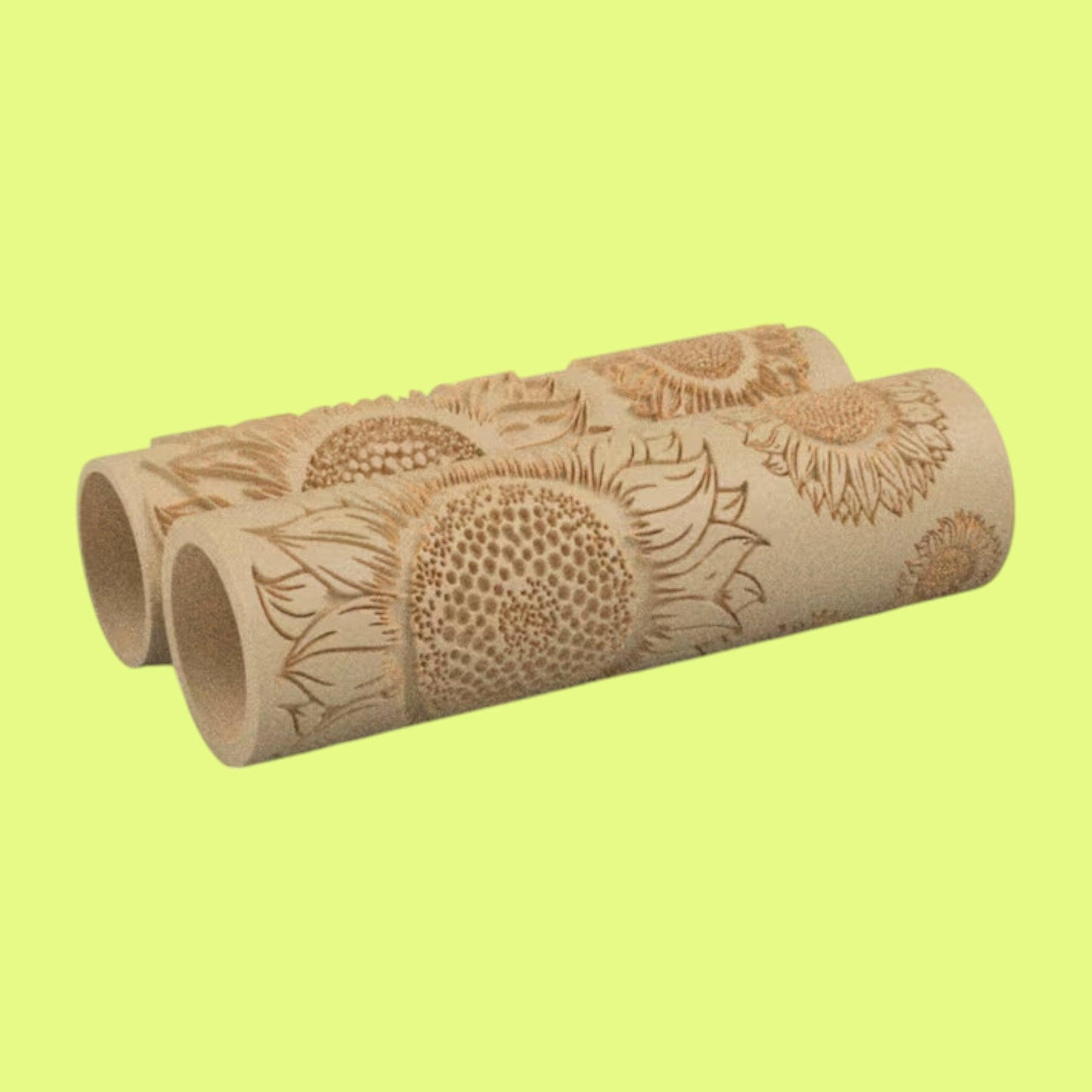 Sunflower Textured Roller for Fondant Polymer Clay.