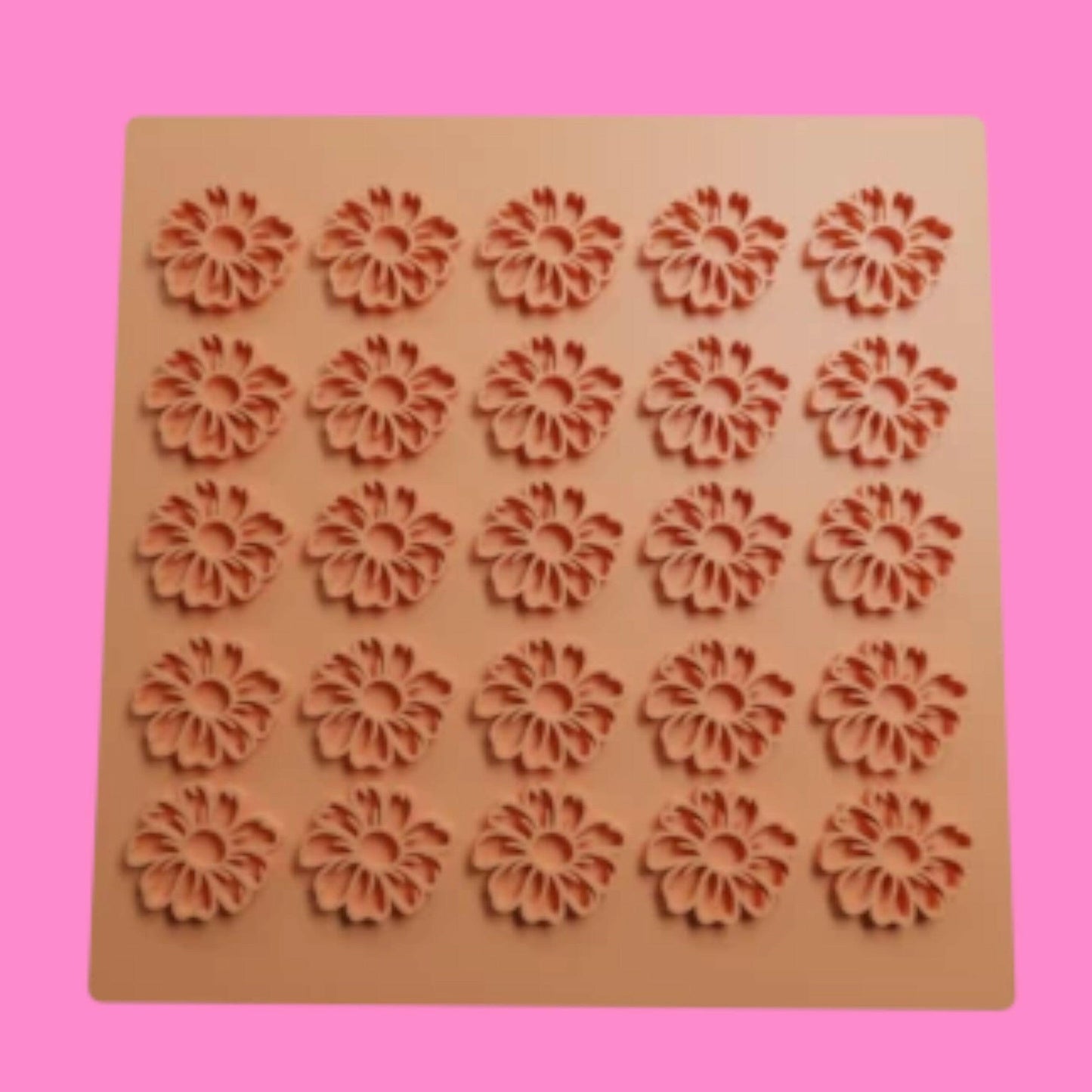 FloralTextured Sheet Embosser | 3D Printed Fondant Tool | PLA