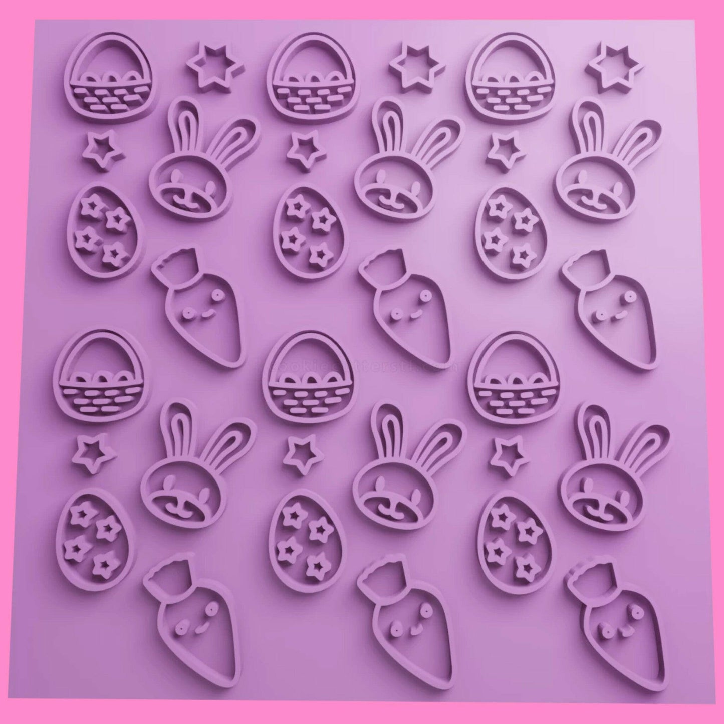 Easter Textured Sheet Embosser | 3D Printed Fondant Tool | PLA