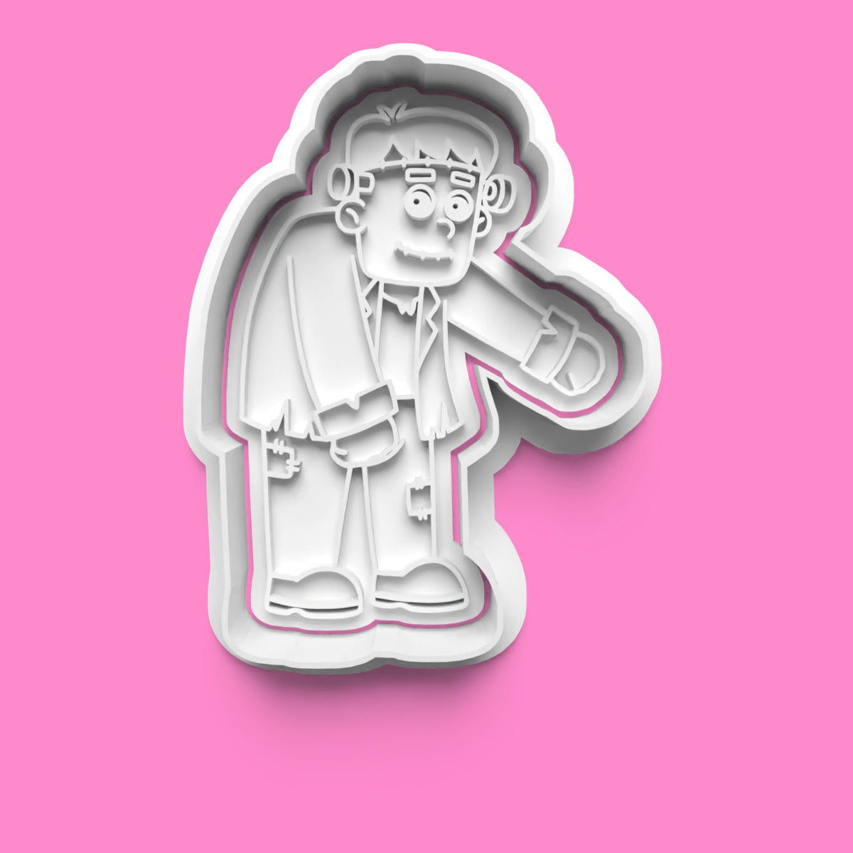 Halloween Figures Cookie Cutters & Stamps | Spooky Baking Set | PLA