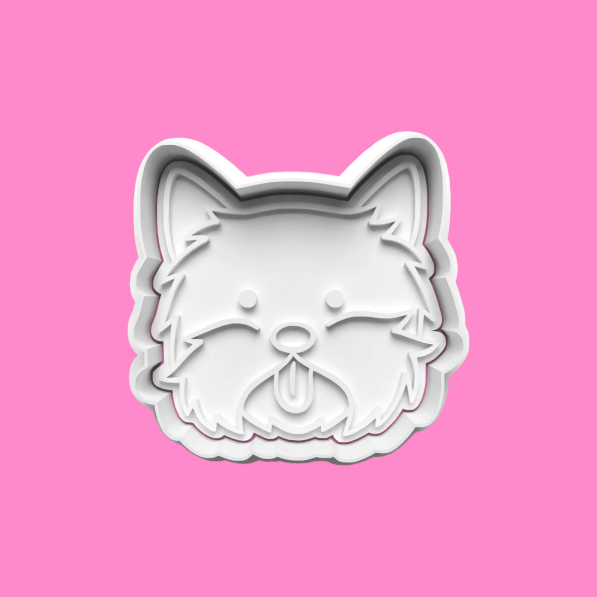 Dog Face complete Cookie Cutters and Embosser Set. Handmade gift item..