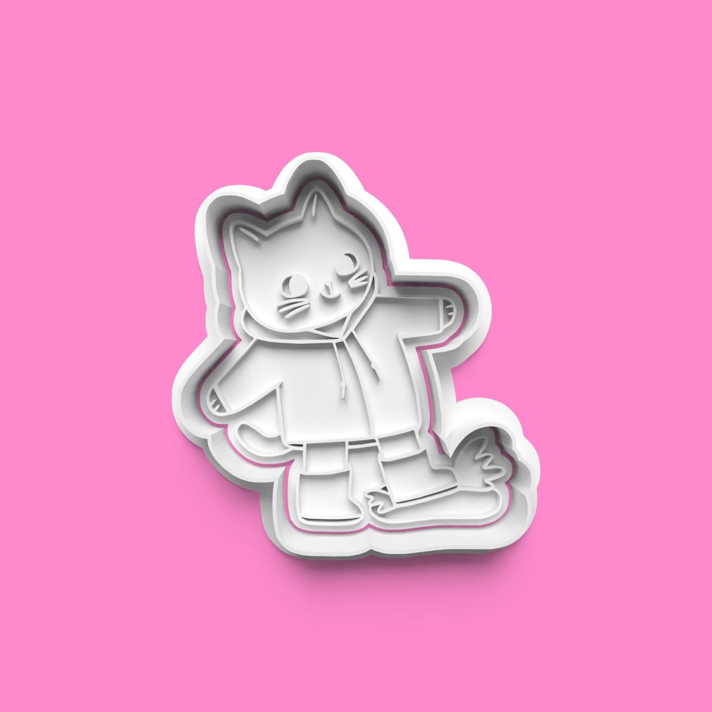 Cat Cookie Cutters & Stamps | Cute Feline Baking Set | PLA