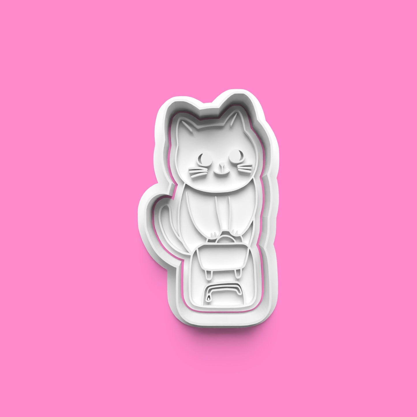 Cat Cookie Cutters & Stamps | Cute Feline Baking Set | PLA