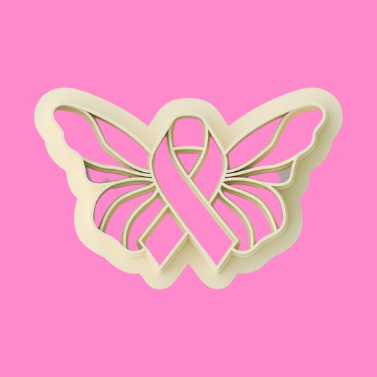Butterfly Awareness Ribbon Polymer Clay Cutter | Support & Charity Cause Earring & Pendant Cutter | 30mm - 50mm