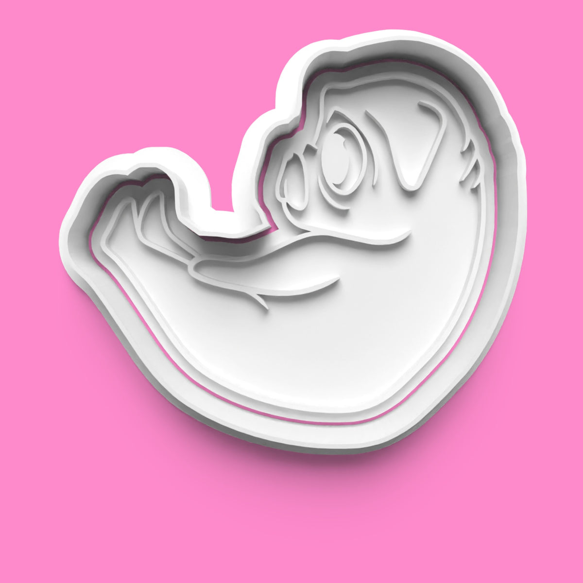 Pugs Doing Yoga Cookie Cutters & Stamps | Funny Animal Baking Set | PLA