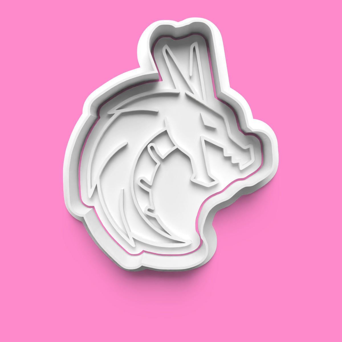 Fairytale Cookie Cutter & Embosser Set – Wizard, Unicorn, Dragon & Spell Book (Set of 4)