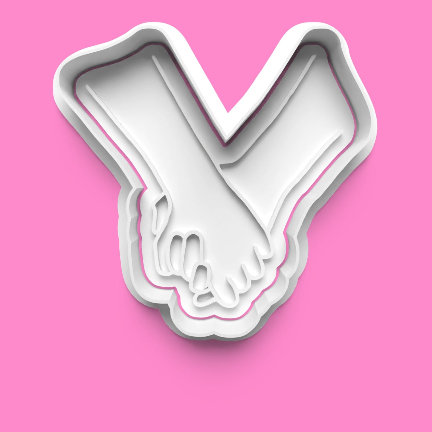 Set of 4 Hands & Love Hearts Cookie Cutters & Embossers – Valentine & Friendship Set