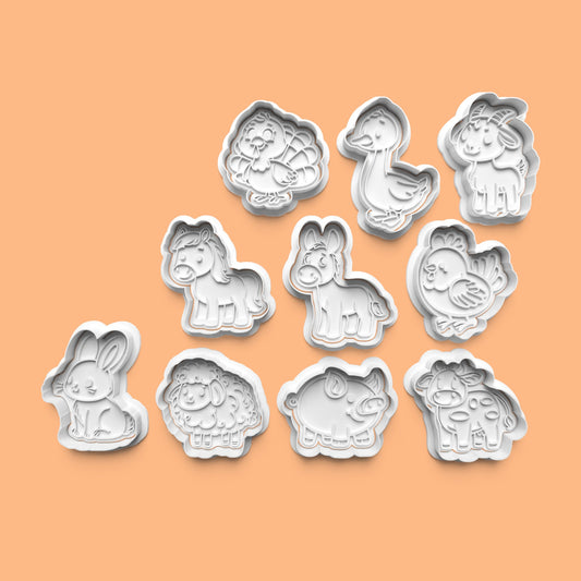 Farm Animal-Themed Cookie Cutter Set –  Animal Designs