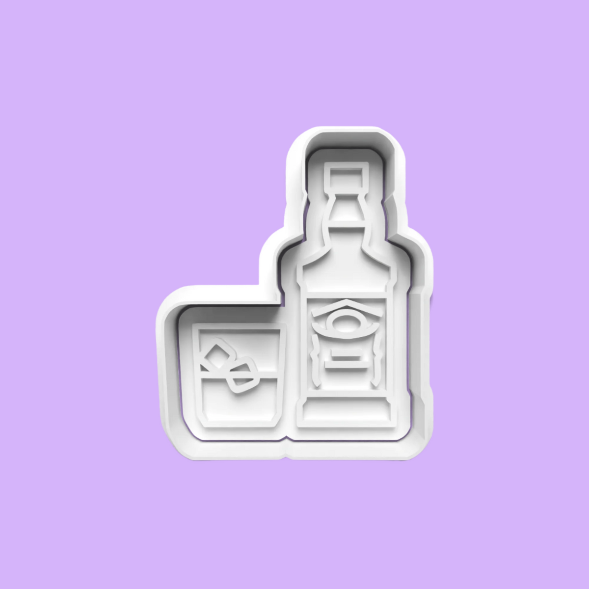 Cocktail and Beer-Themed Cookie Cutter Set – 4-Piece Beverage-Inspired Baking Tools.