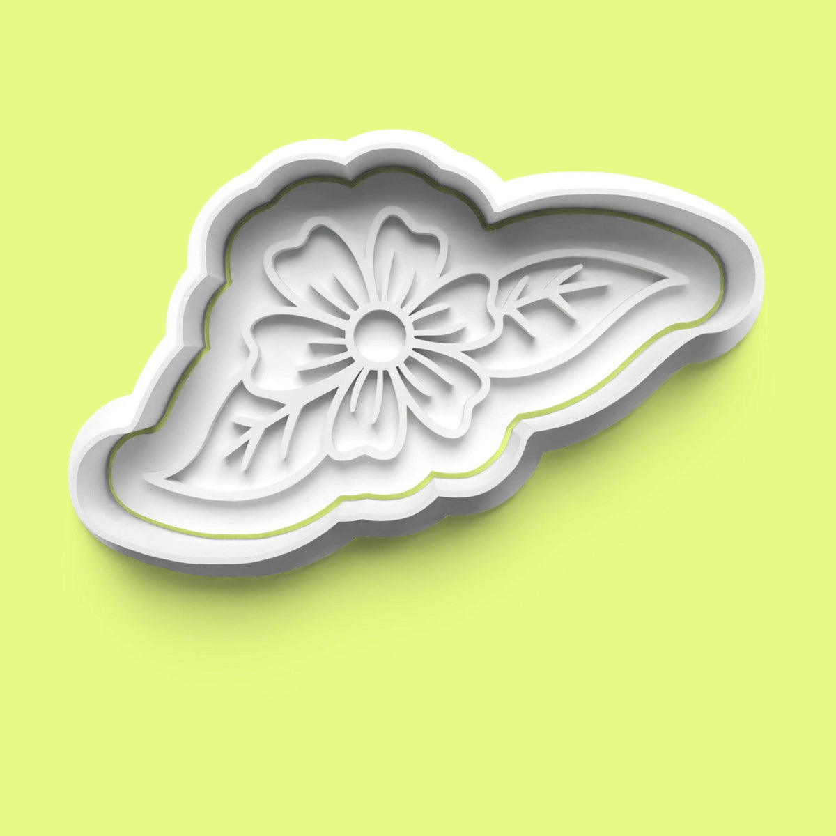Spring Flower-Themed Embosser and Cookie Cutter Set –15-Piece FlowerBaking Tools.