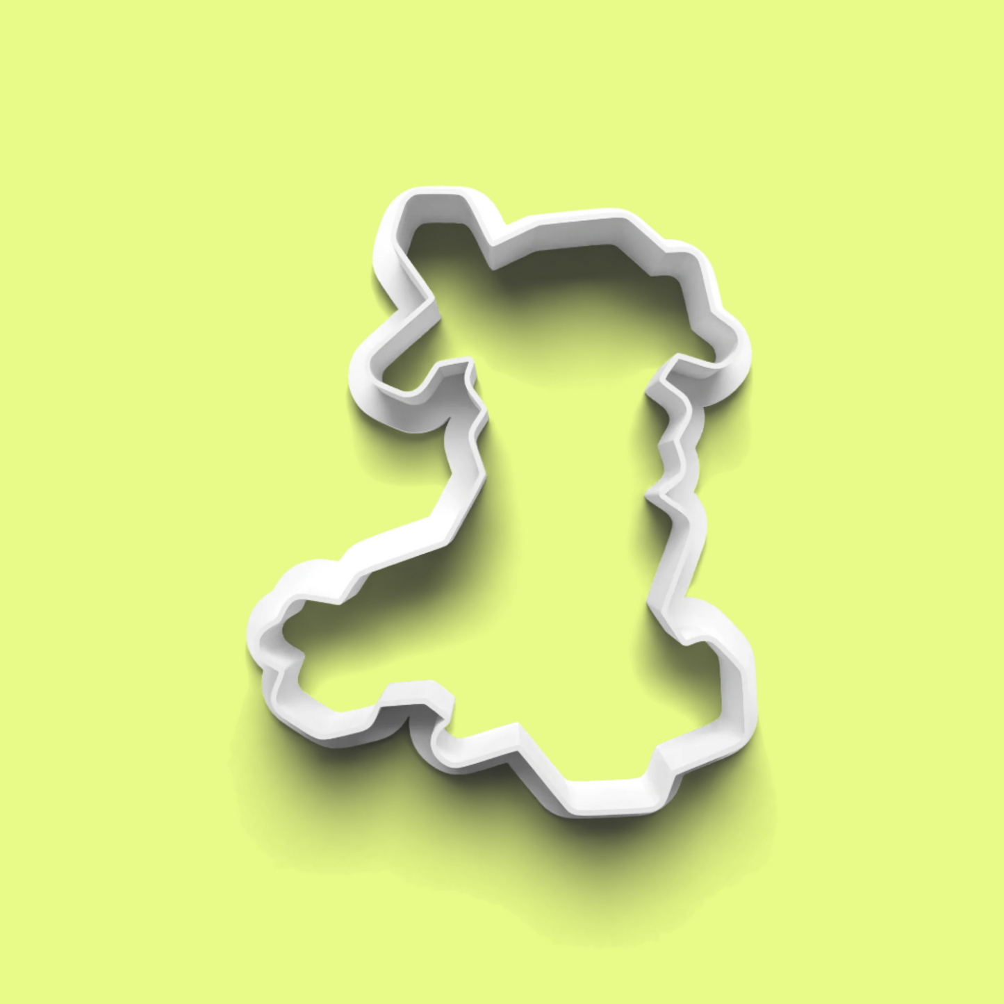 Wales Inspired Cookie Cutter and Embosser Stamp Set of 4 in 7cm or 10cm sizes.