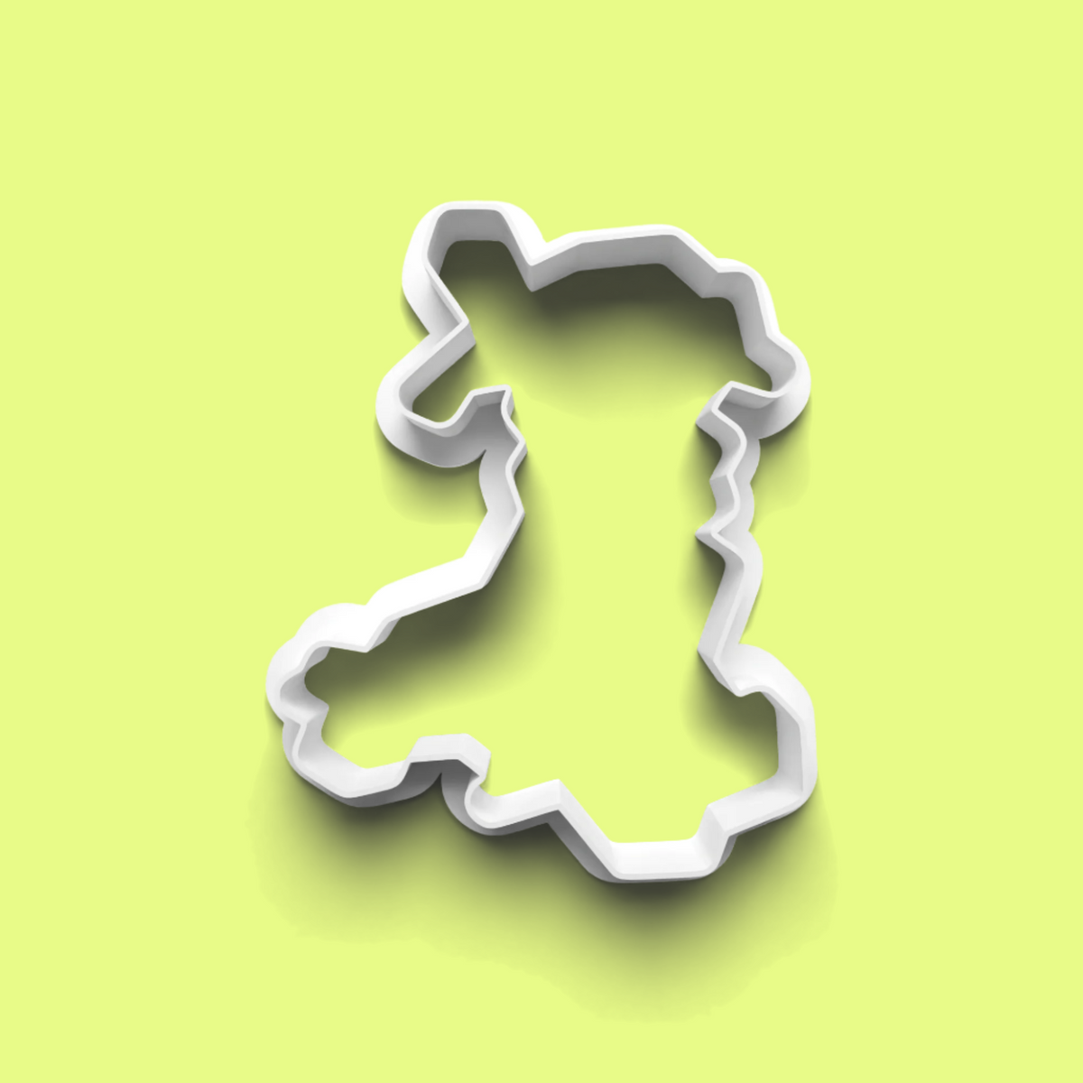 Wales Inspired Cookie Cutter and Embosser Stamp Set of 4 in 7cm or 10cm sizes..