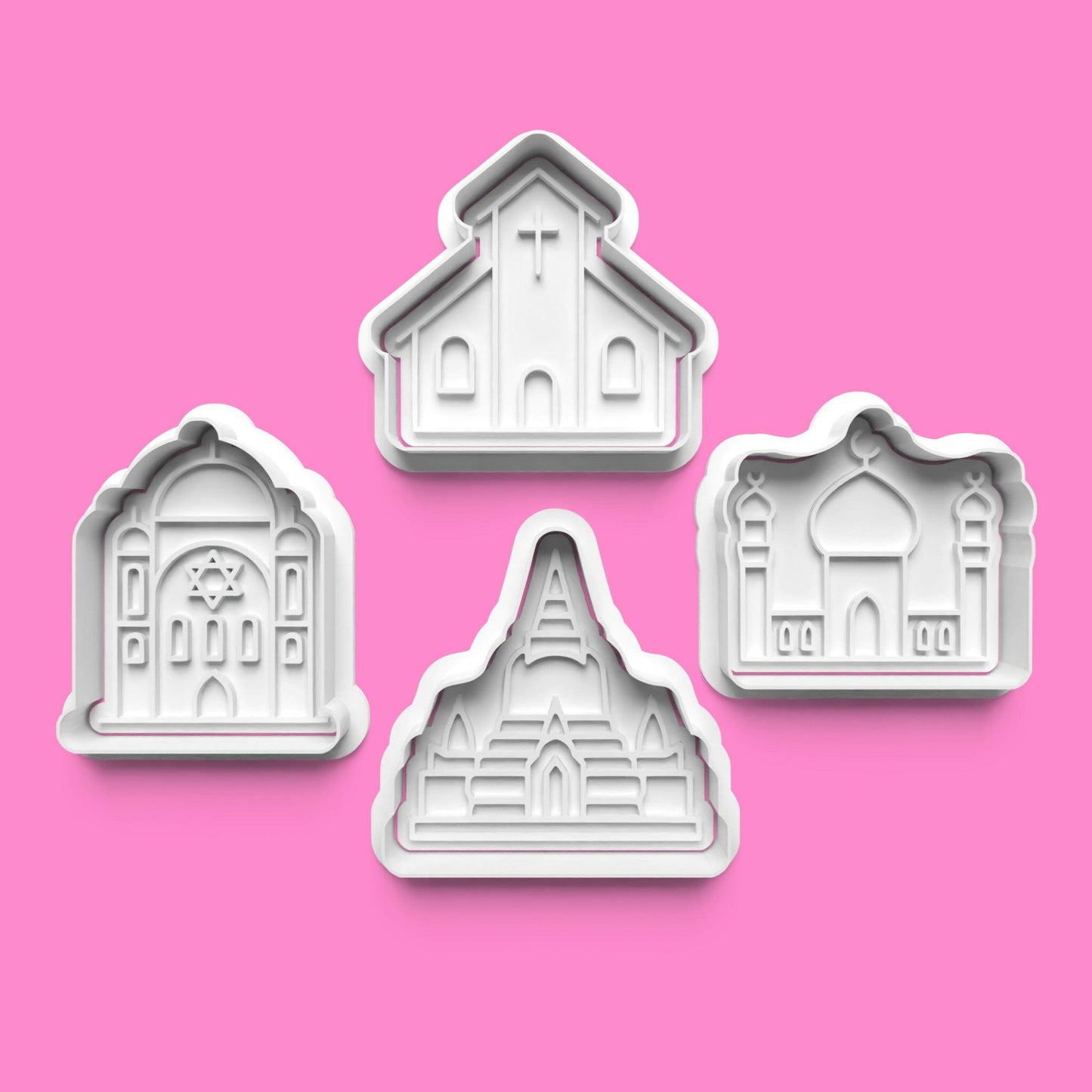 Places of Worship Cookie Cutters & Stamps | Faith-Inspired Baking | PLA