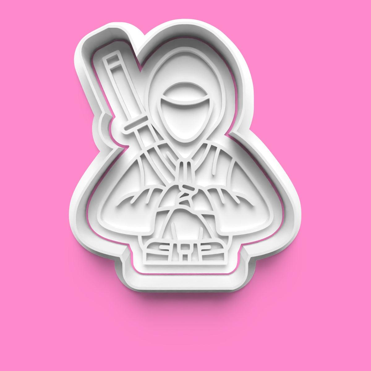 Set of 4 Ninja Cookie Cutters & Embossers – Stealthy Party Set