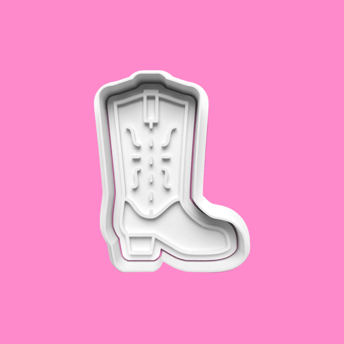 Country and Western-Themed Cookie Cutter Set – Cowboy Hat, Boot, Guitar, and Font Embosser