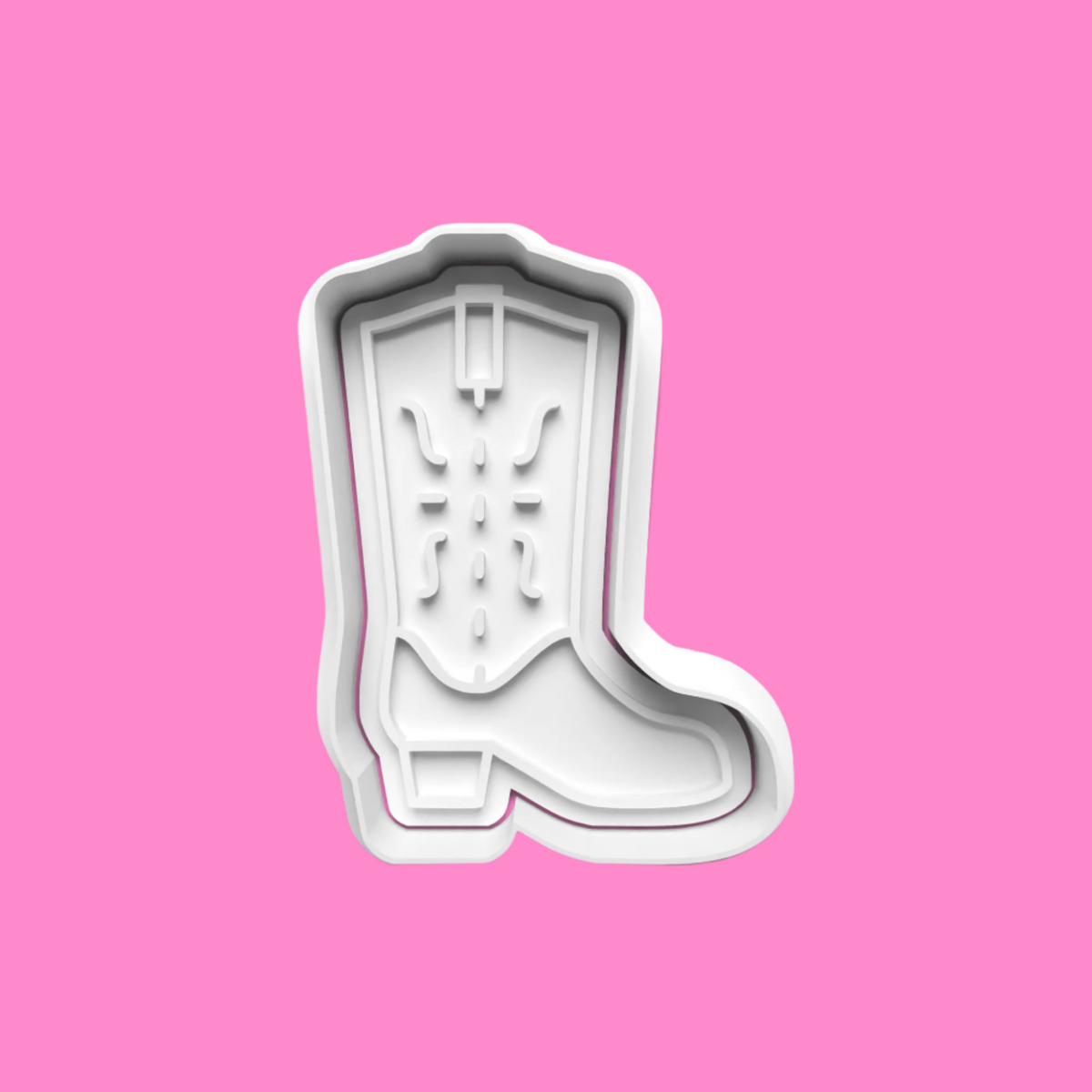 Country and Western-Themed Cookie Cutter Set – Cowboy Hat, Boot, Guitar, and Font Embosser.