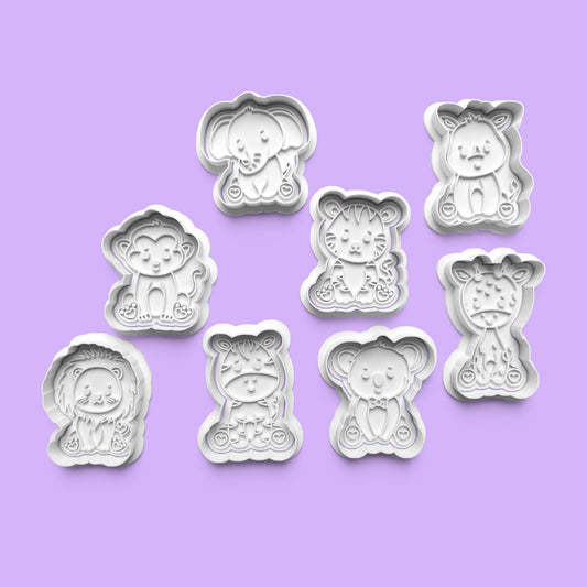 Baby Animal Cookie Cutter Set (9 pcs) | Cute PLA Baking Tools