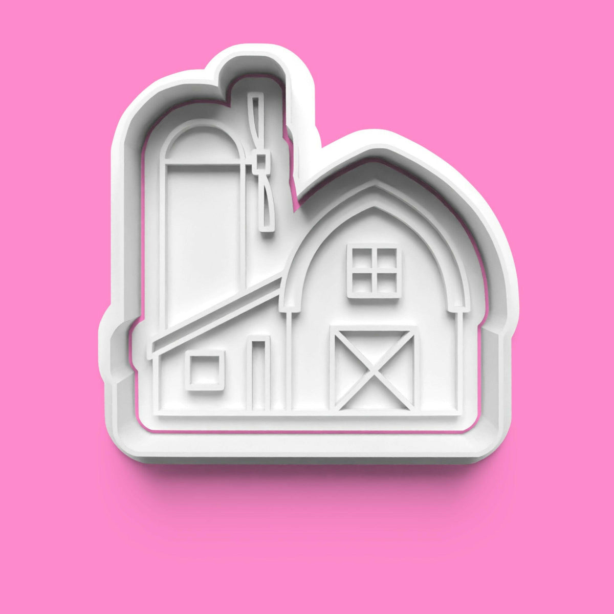 Farm-Themed Cookie Cutter Set – Tractor, Farmer, Barn, and Animal Designs.