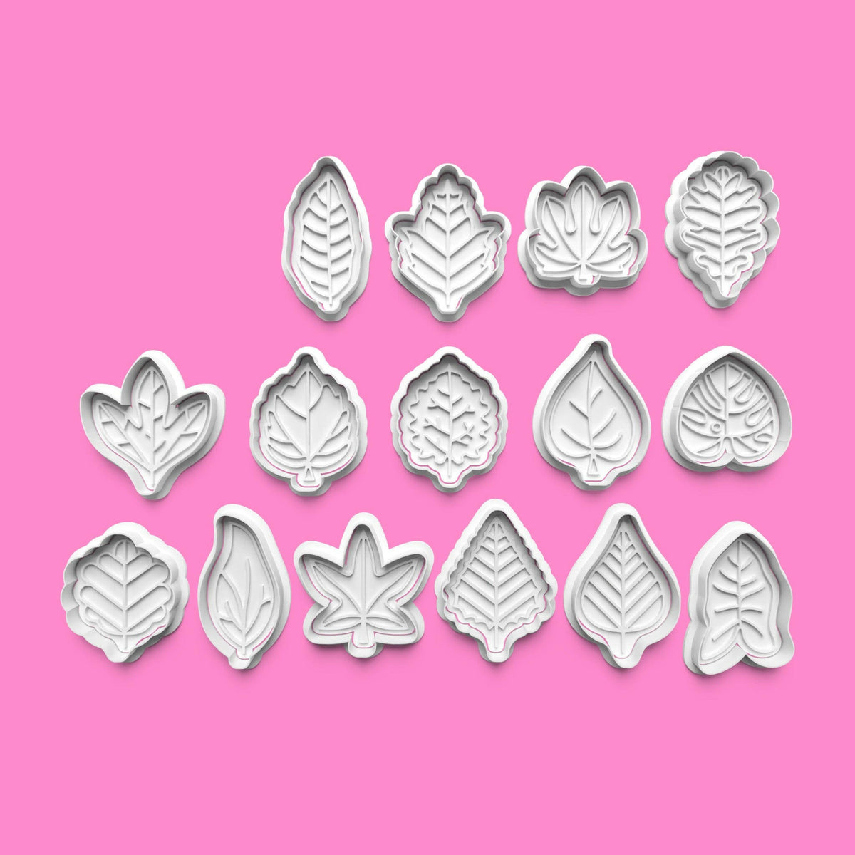 Leaf Cookie Cutter Set (15 pcs) | Various Leaf Designs | PLA Baking Tools.