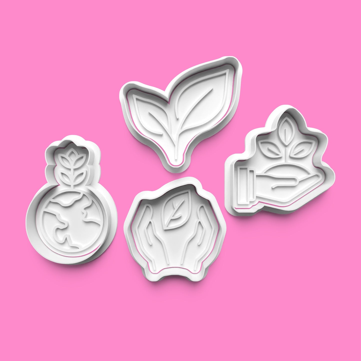 Nature Conservation Cookie Cutter Set (4 pcs) | Eco-Themed Baking | PLA