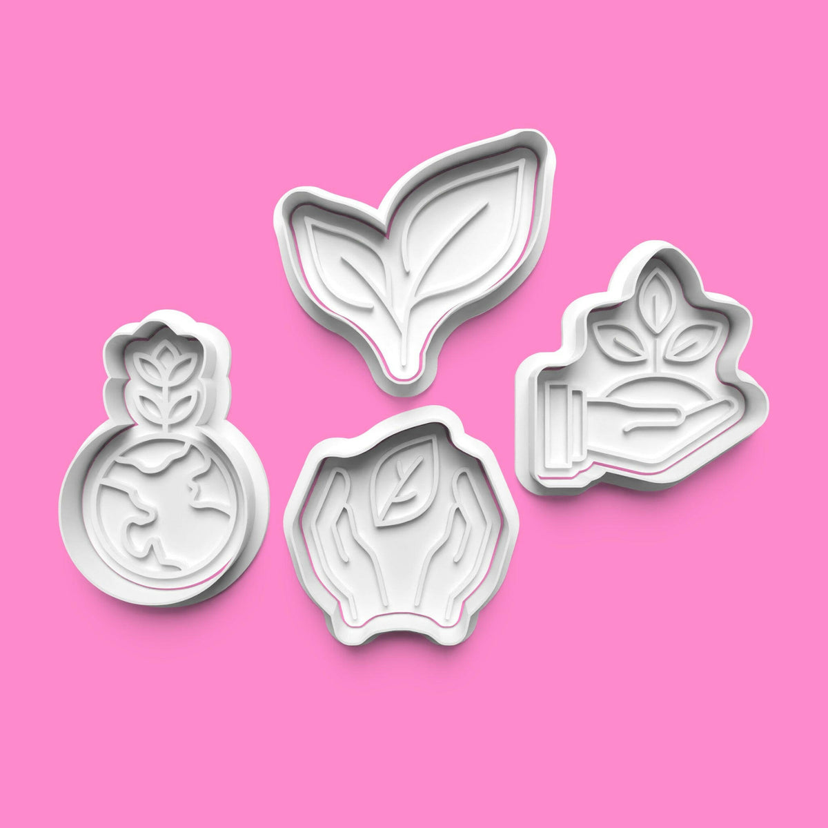 Nature Conservation Cookie Cutter Set (4 pcs) | Eco-Themed Baking | PLA.