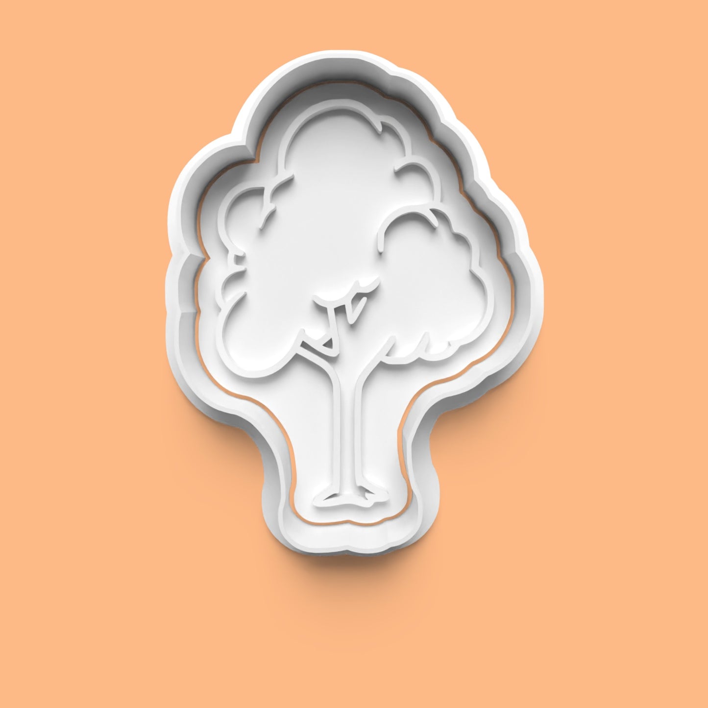 Tree Cookie Cutter Set (4 pcs) | Various Tree Designs | PLA Baking Tools