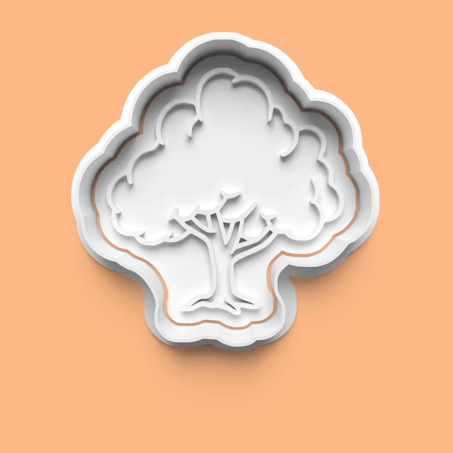 Tree Cookie Cutter Set (4 pcs) | Various Tree Designs | PLA Baking Tools