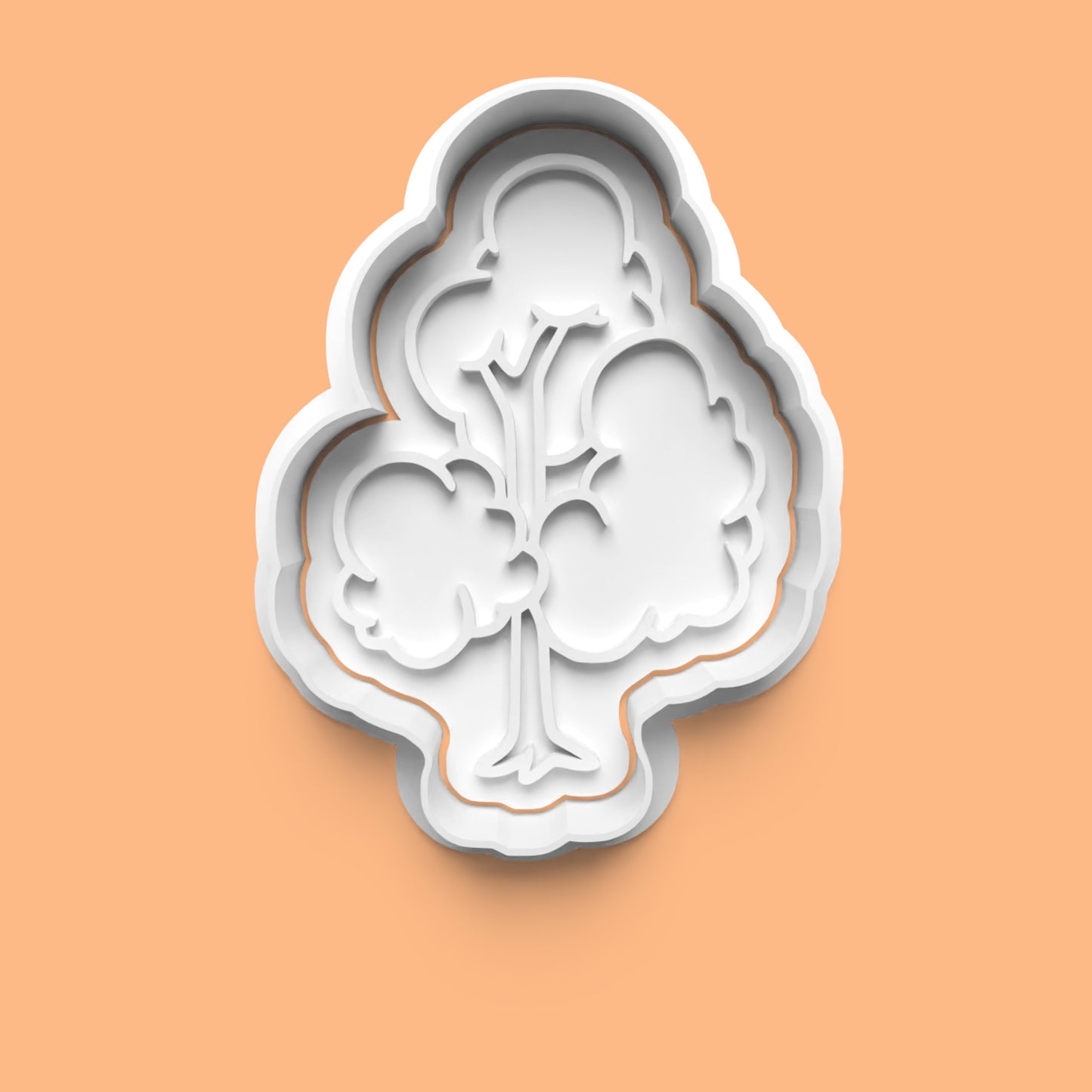 Tree Cookie Cutter Set (4 pcs) | Various Tree Designs | PLA Baking Tools