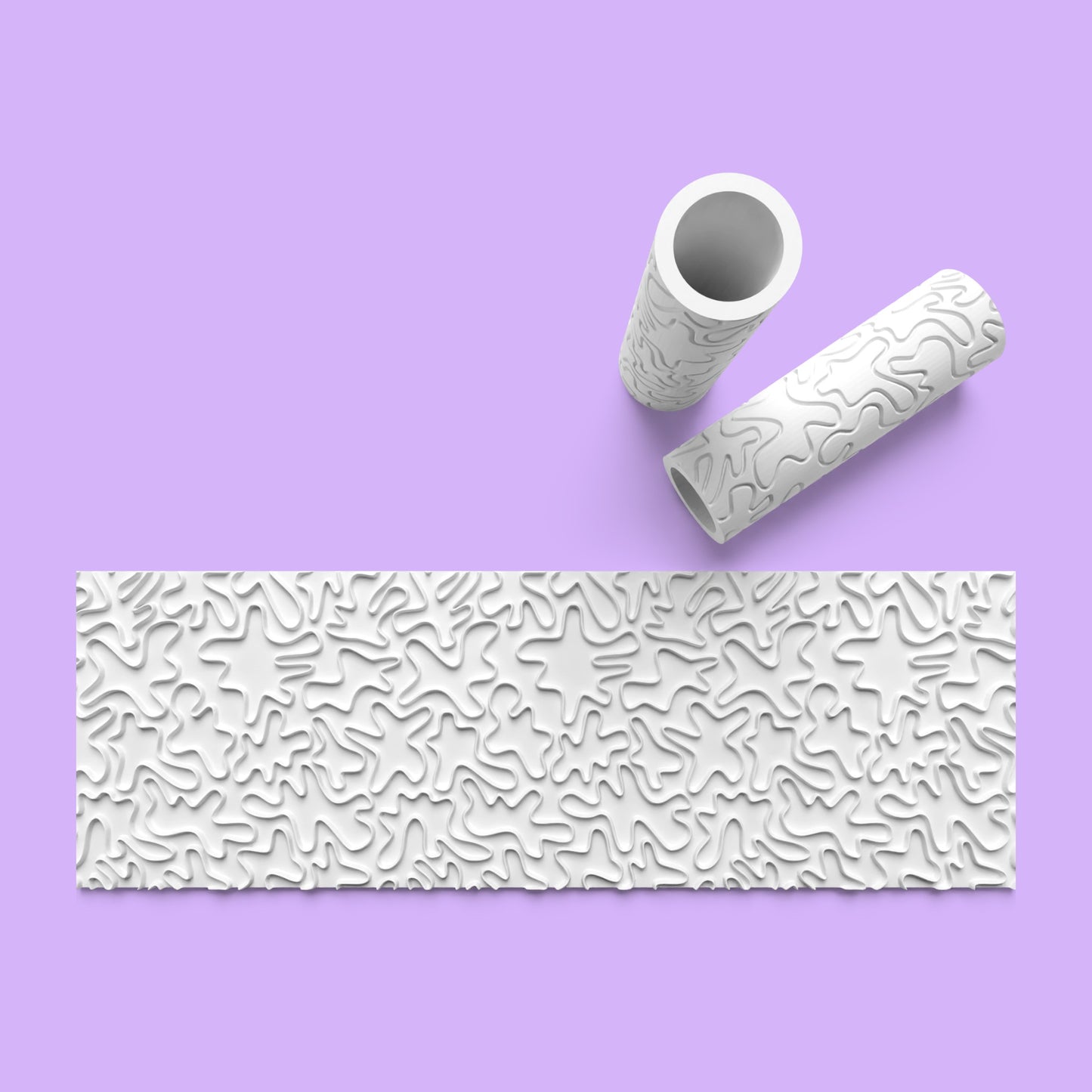 Splash Pattern Textured Roller for Fondant Polymer Clay