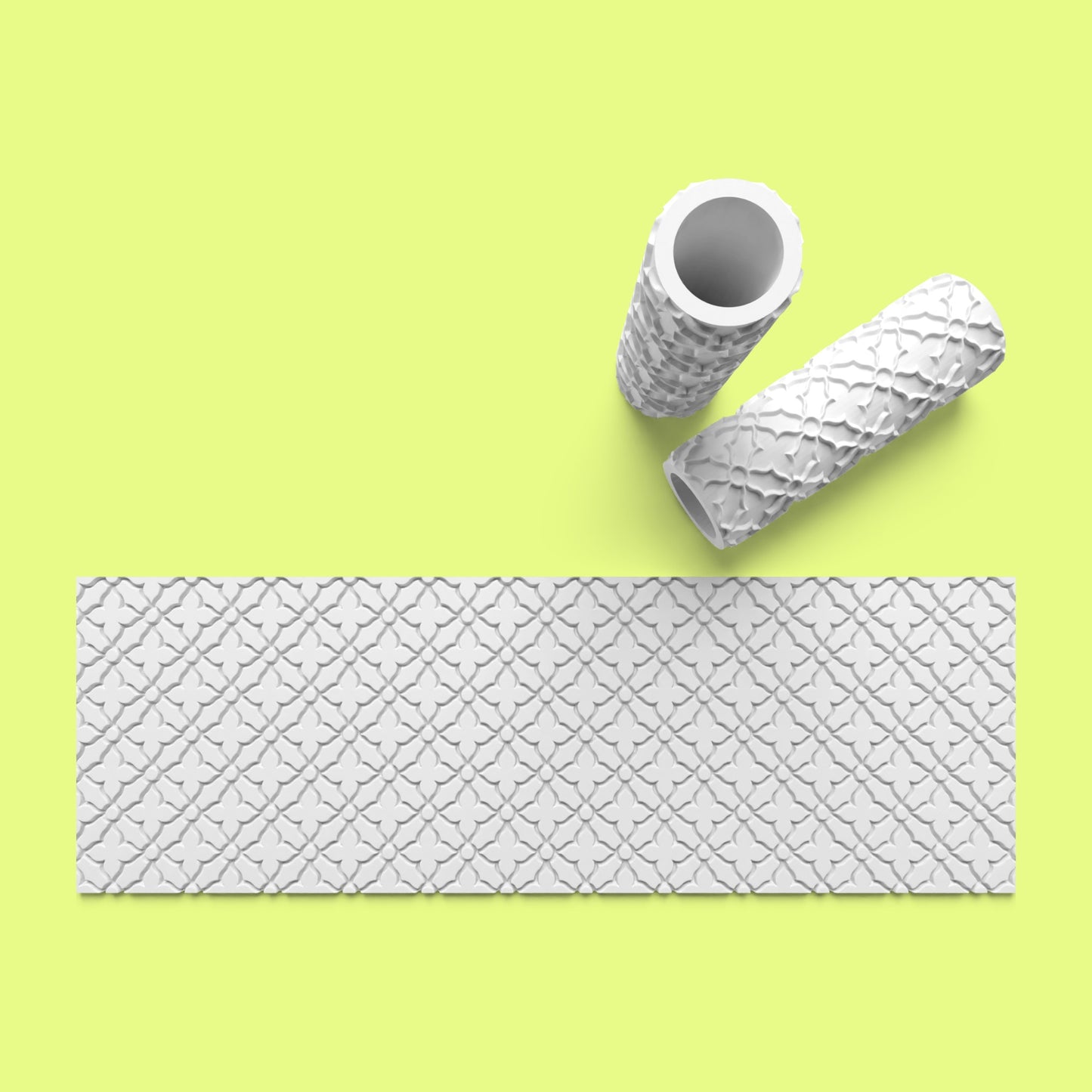 Patterned Textured Roller for Fondant Polymer Clay