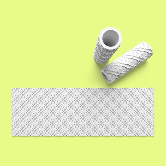 Patterned Textured Roller for Fondant Polymer Clay