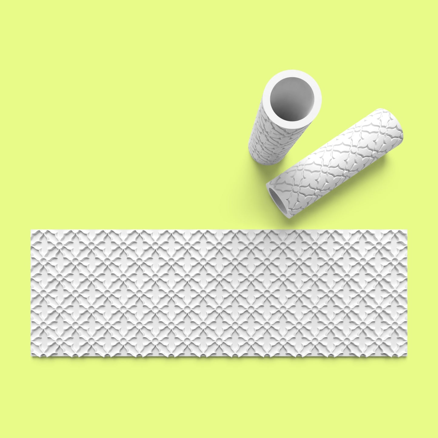 Patterned Textured Roller for Fondant Polymer Clay