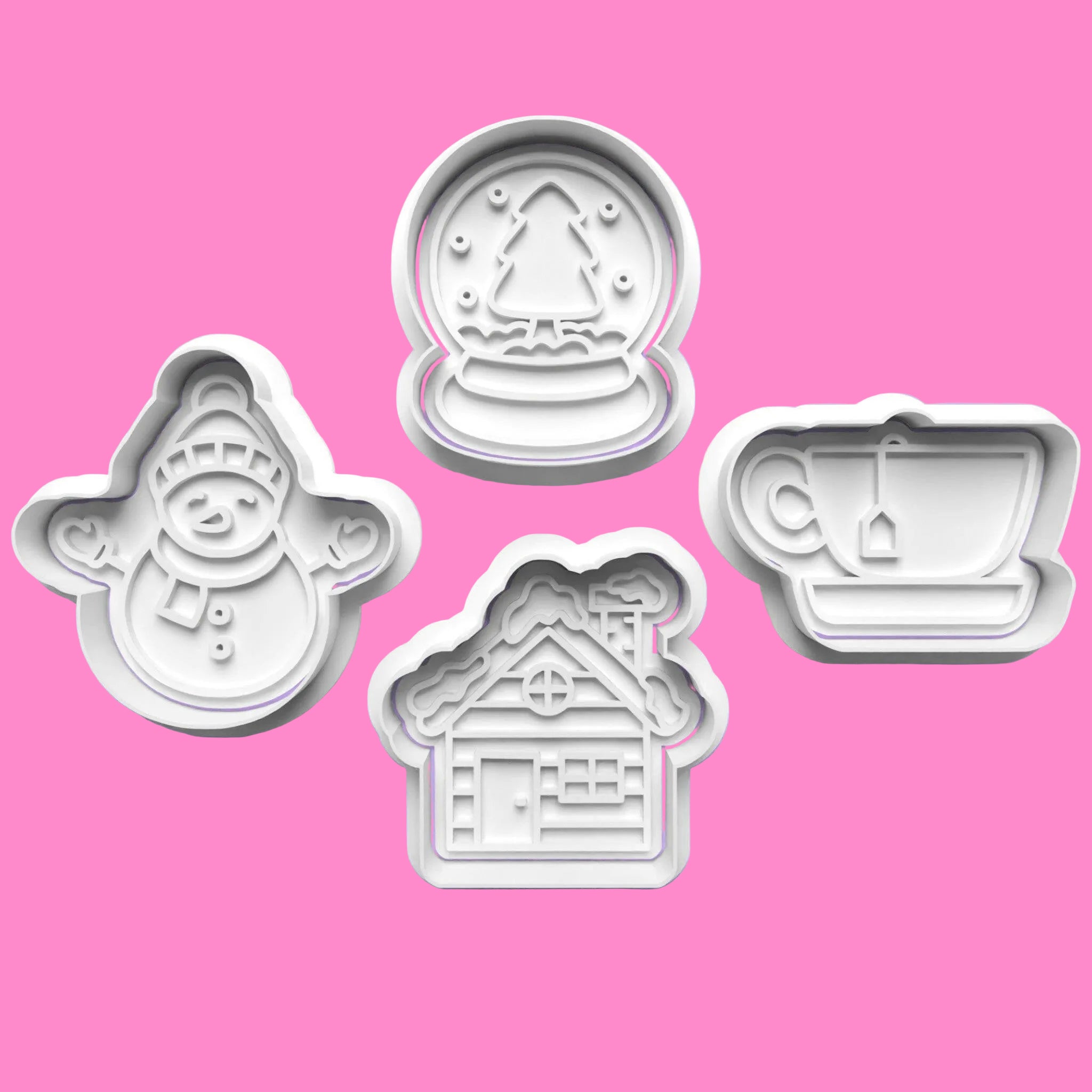Winter Scene Set 3  Cookie Cutter Set (4 pcs) | Seasonal Baking Fun | PLA.