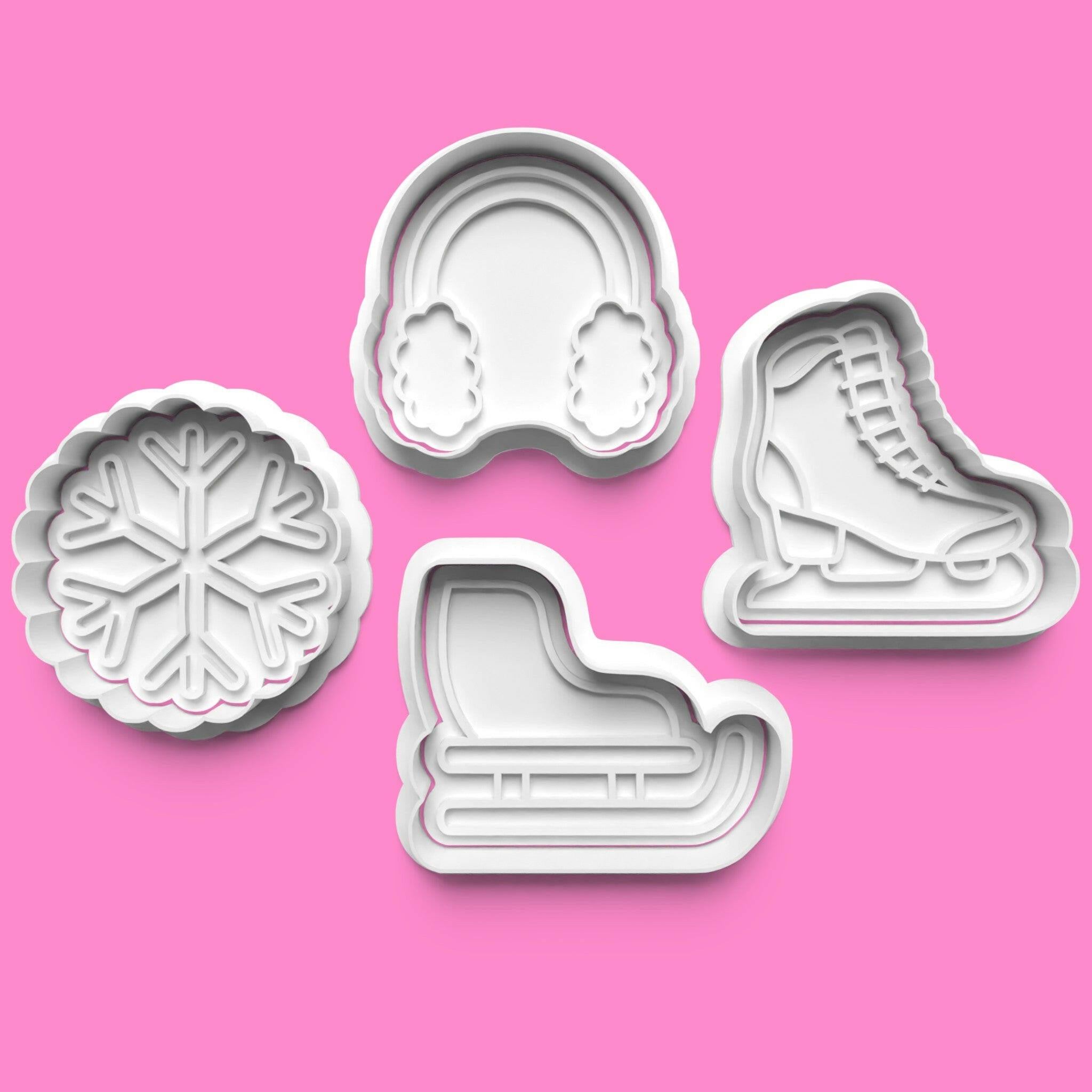 Winter Scene  Set  Cookie Cutter Set (4 pcs) | Seasonal Baking Fun | PLA (Copy).