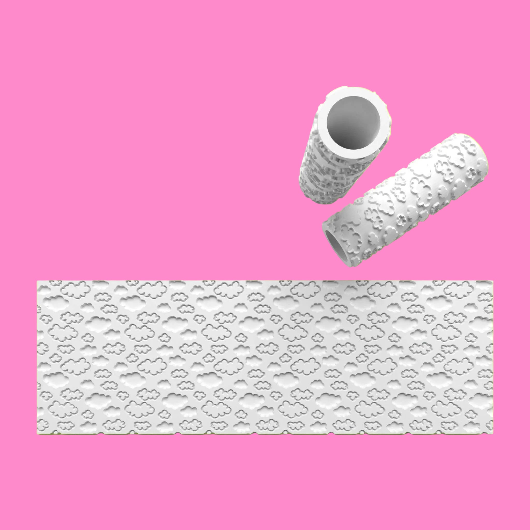 Cloud Textured Roller for Fondant Polymer Clay.