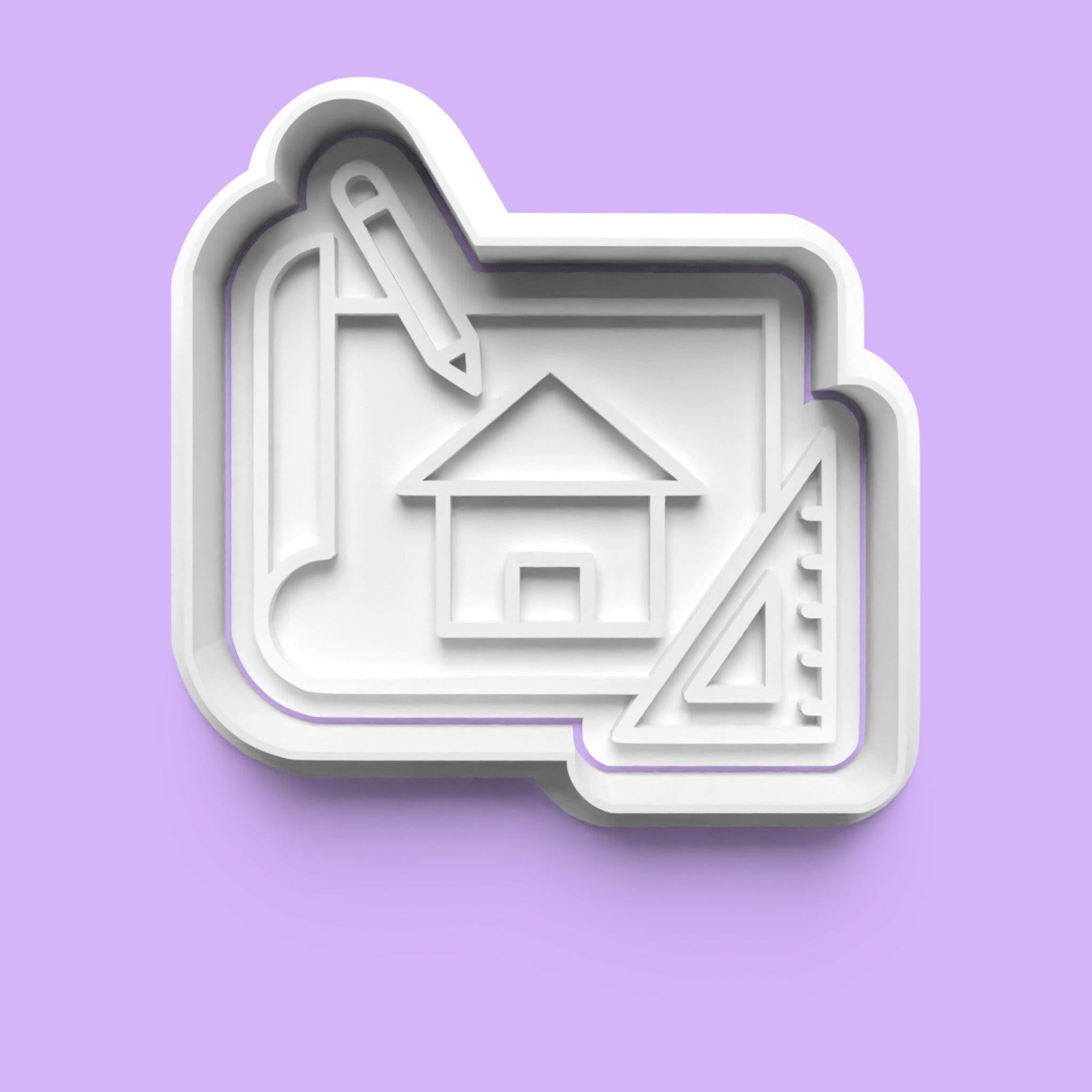 Construction-Themed Cookie Cutter Set – 4-Piece Building Site Baking Tools.