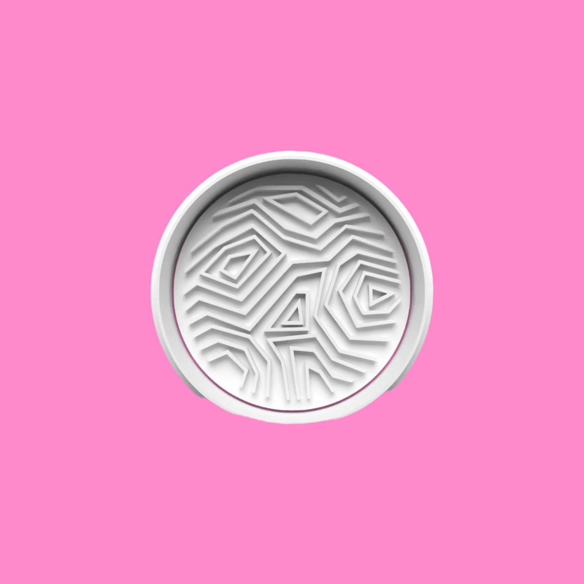 Circle Patterned Textured Cookie Cutter – Intricate Design Baking Tool.