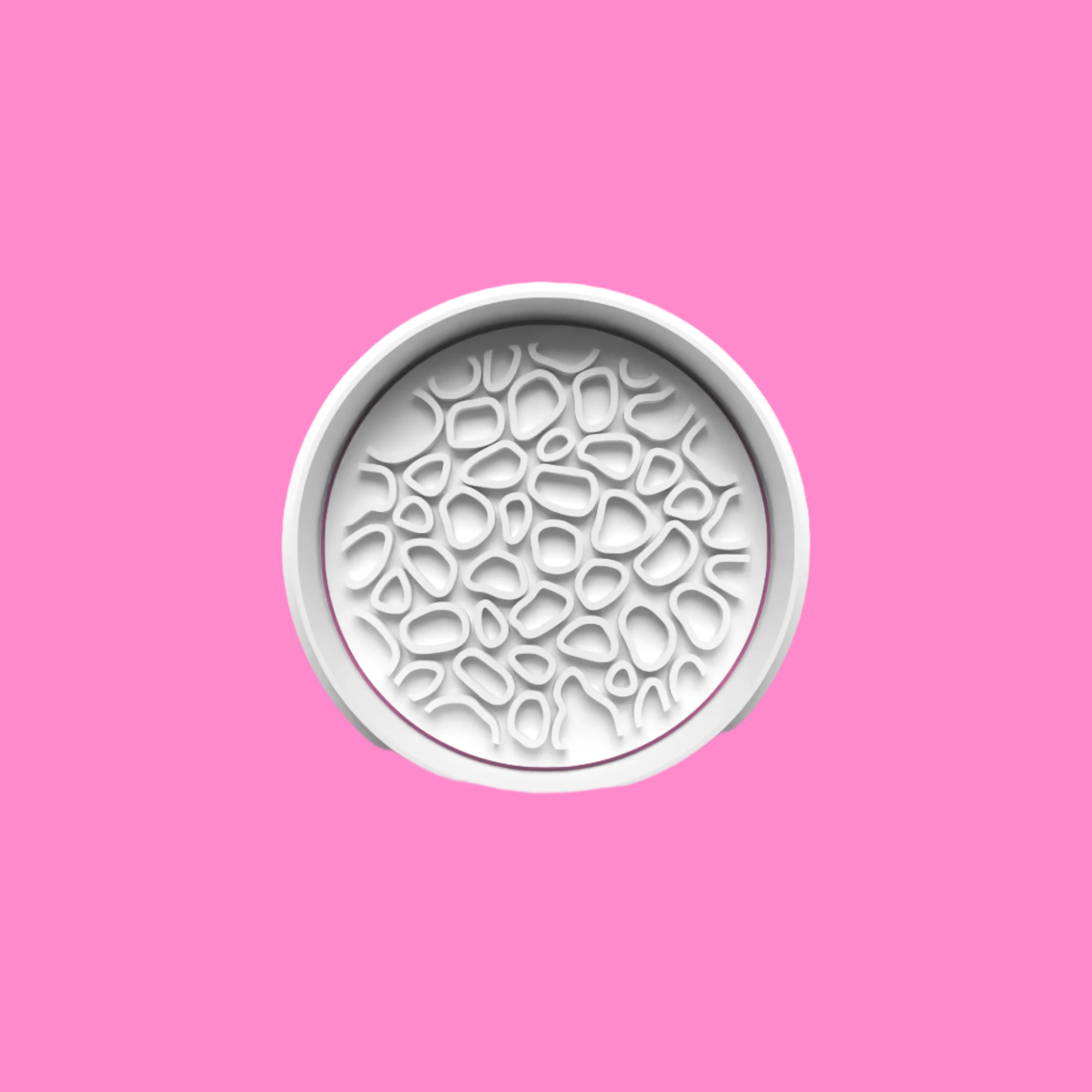 Circle Patterned Textured Cookie Cutter – Intricate Design Baking Tool.