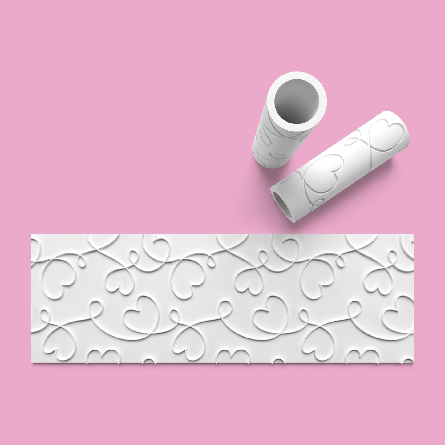 Love Scroll Textured Roller for Fondant Polymer Clay