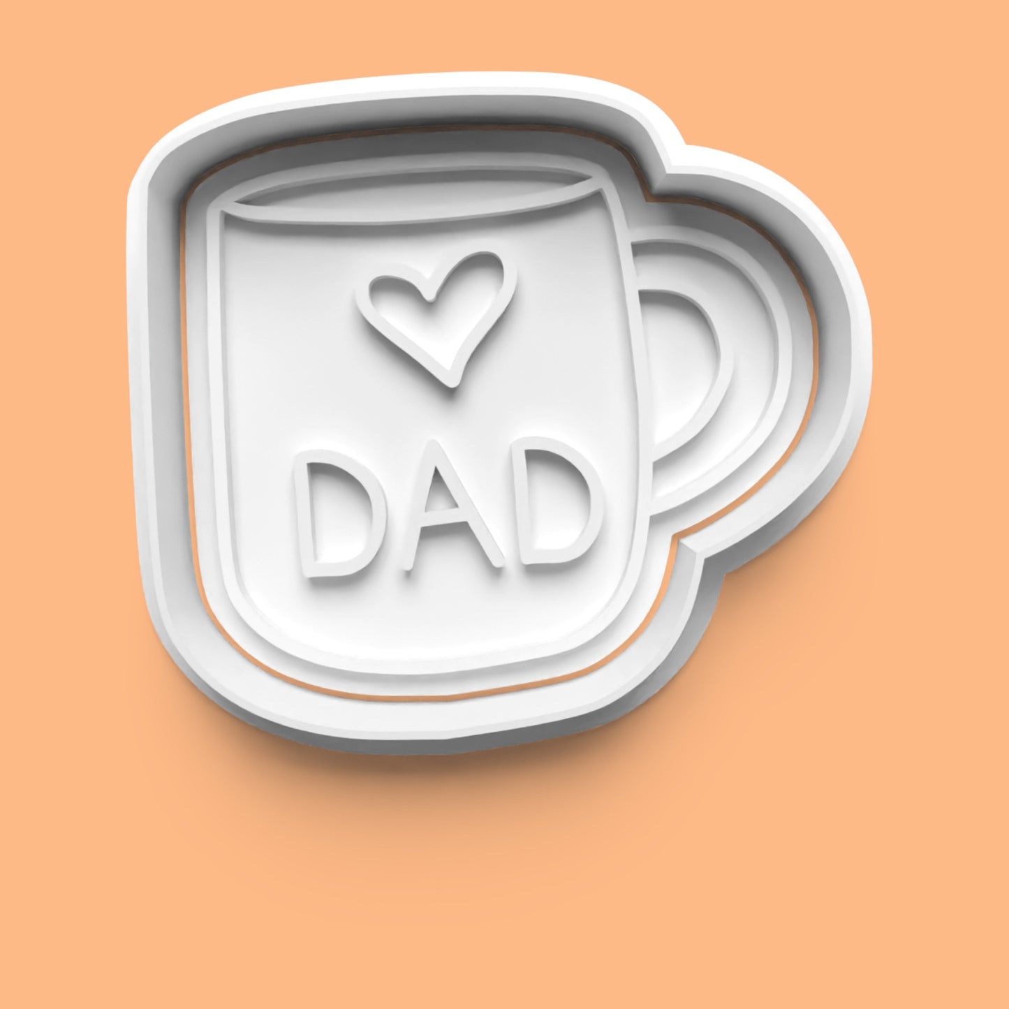 Father’s Day Cookie Cutter Set (4 pcs) | Dad-Themed Baking Tools | PLA