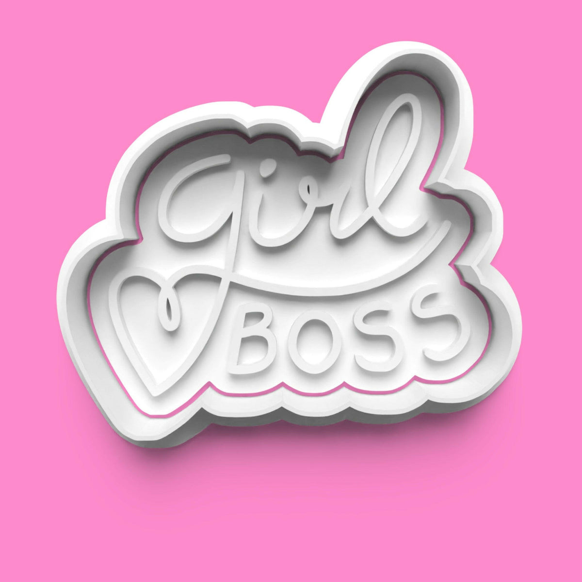 Girl Power Cookie Cutter Set (4 pcs) | Bold Font Designs | PLA Baking Tools.