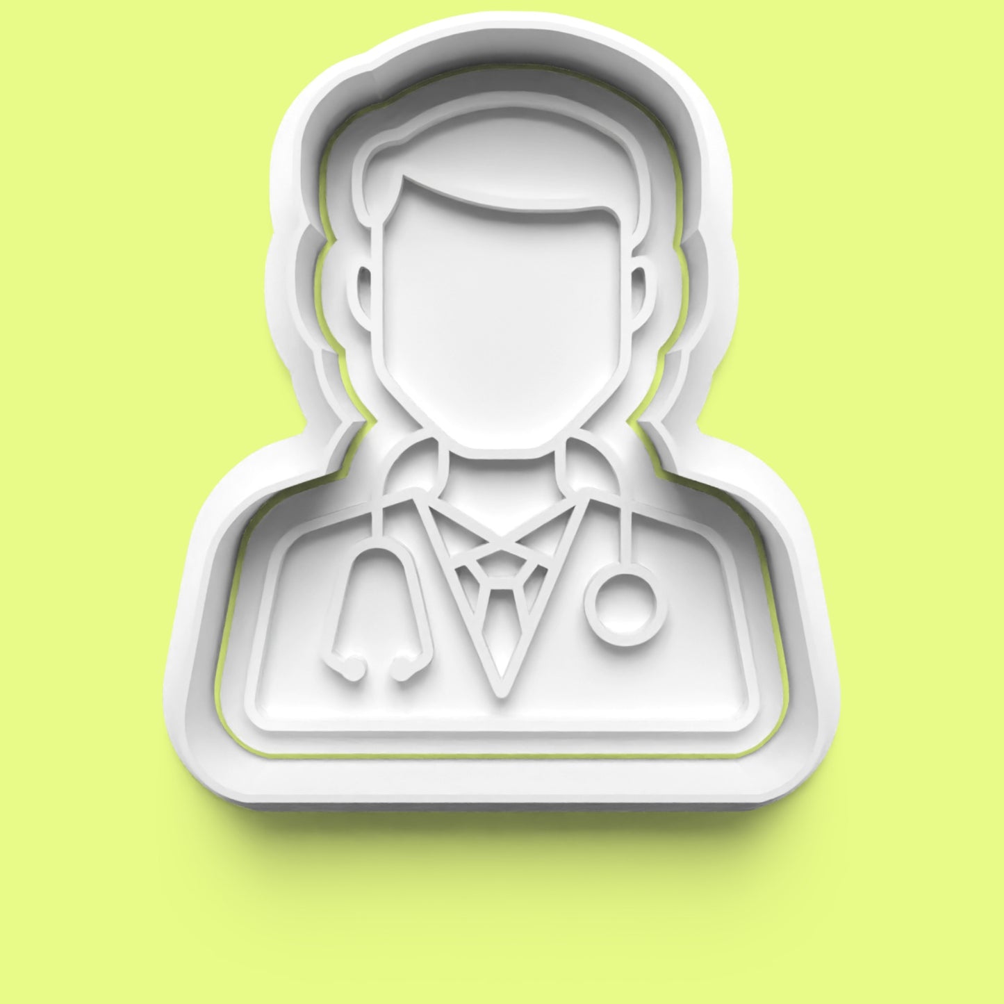 Doctor Nurse Cookie Cutter Set (4 pcs) | Medical-Themed Baking | PLA