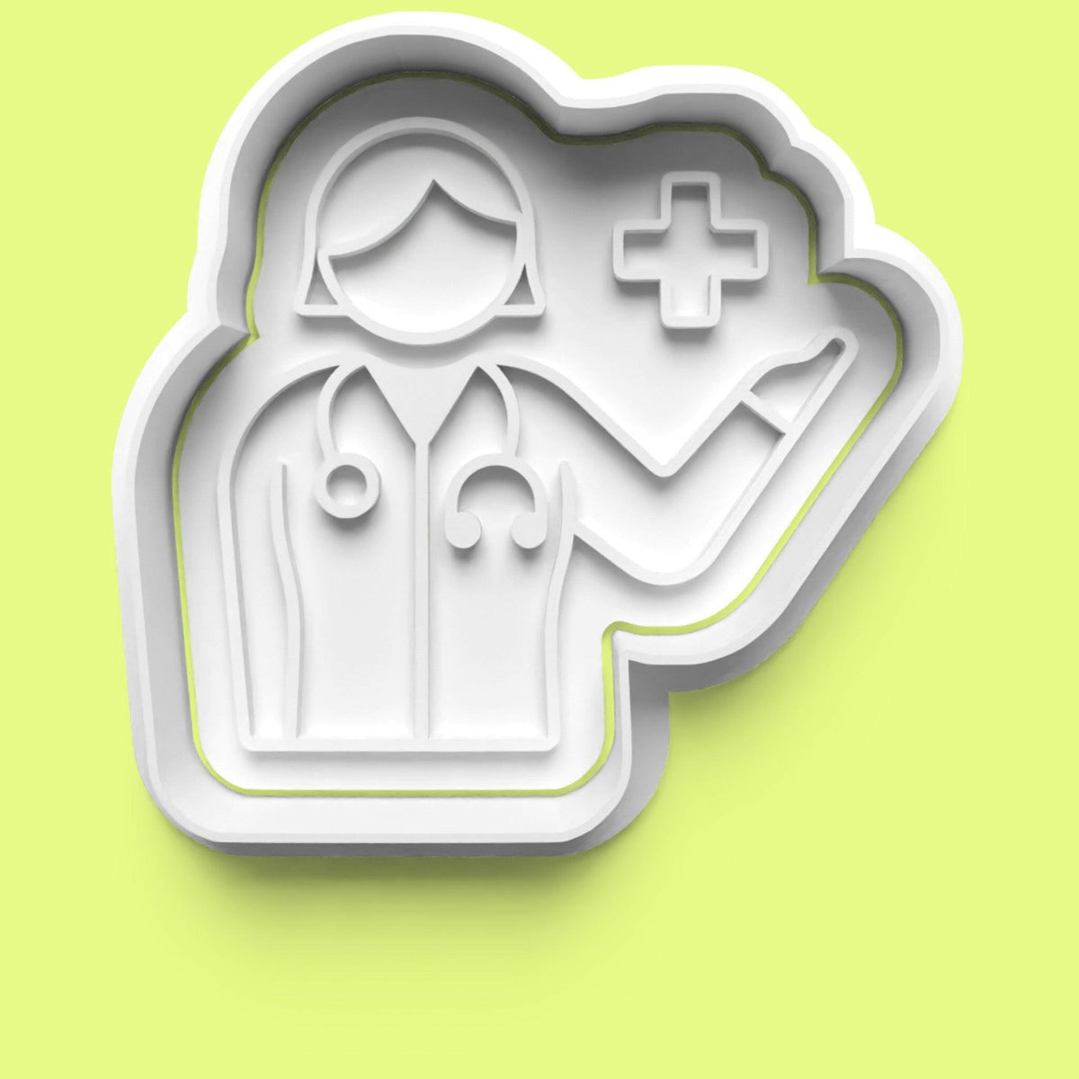 Doctor Nurse Cookie Cutter Set (4 pcs) | Medical-Themed Baking | PLA.