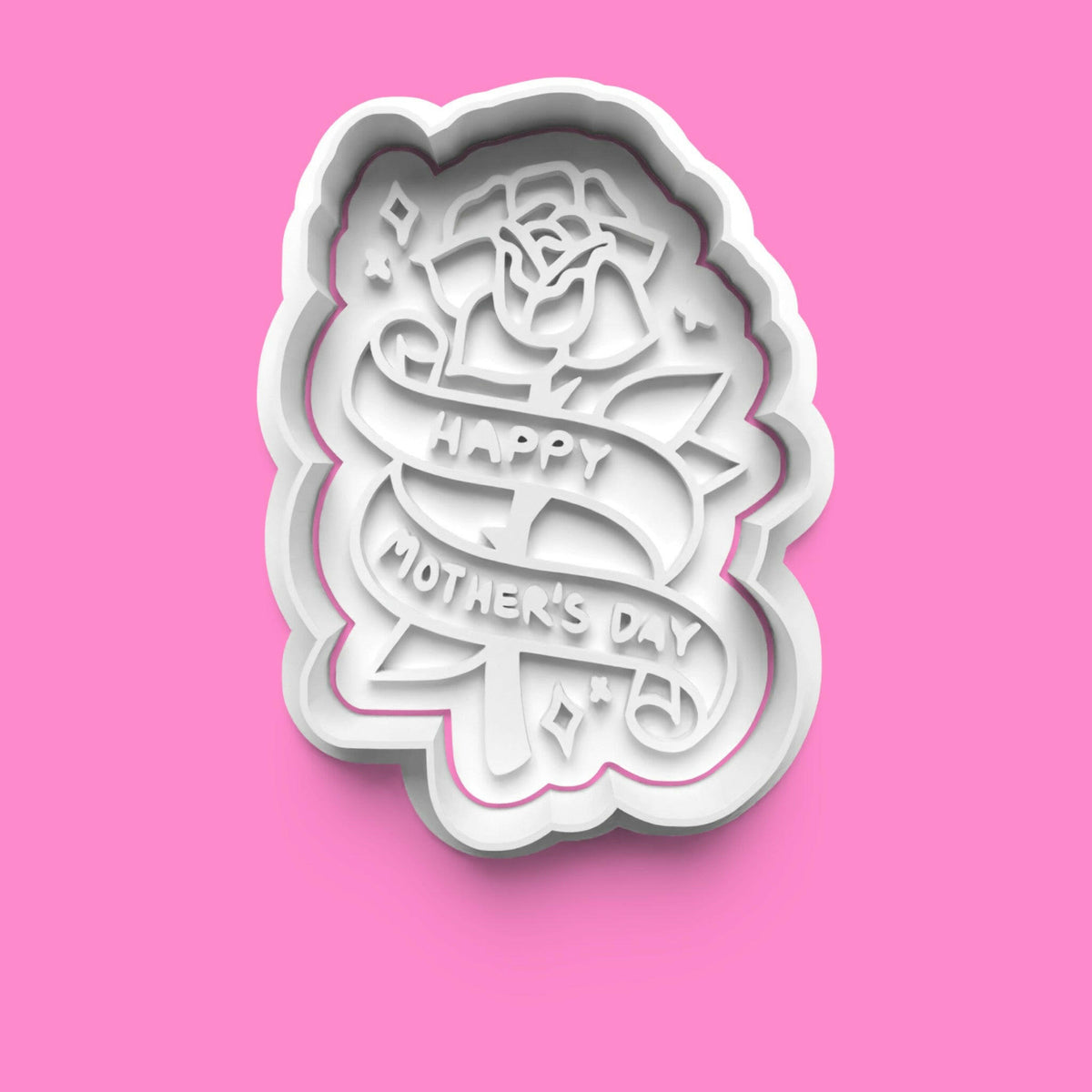 Mother's Day "Love You Mum" Cookie Cutter Set – 10-Piece Heartfelt Baking Tools.