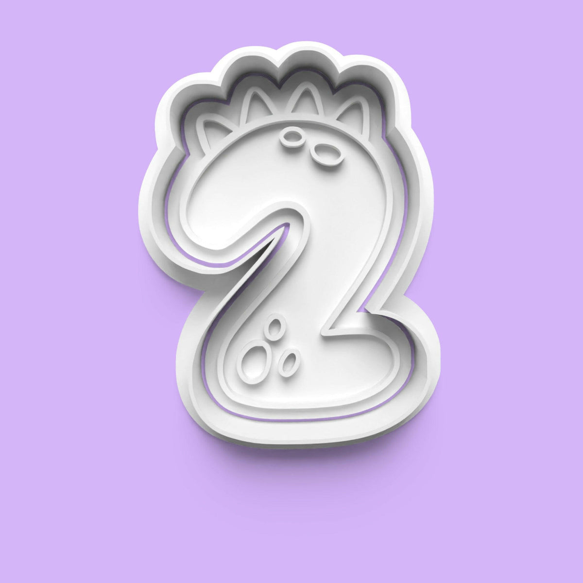 Dinosaur Number Cookie Cutter Set (0-9) | PLA | Handwash Only.