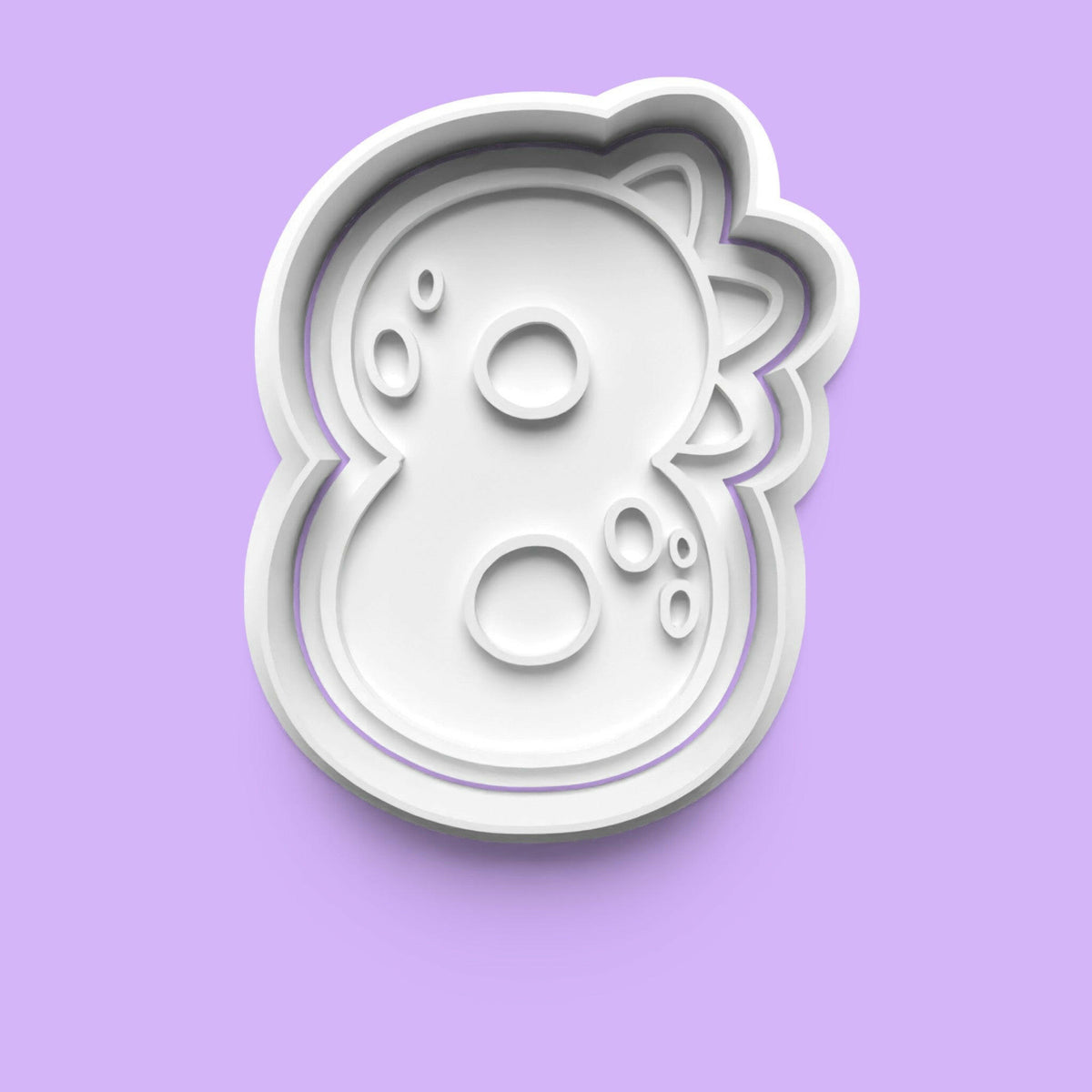 Dinosaur Number Cookie Cutter Set (0-9) | PLA | Handwash Only.